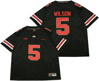 Men's Ohio State Buckeyes #5 Garrett Wilson Black 2017 Vapor Untouchable Stitched Nike NCAA Jersey