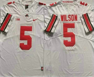 Men's Ohio State Buckeyes #5 Kevin Wilson White 2022 Vapor Untouchable Stitched Nike Jersey