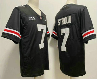 Men's Ohio State Buckeyes #7 CJ Stroud Black 2022 Vapor Untouchable Stitched Nike Jersey