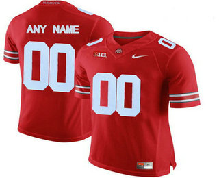 Men's Ohio State Buckeyes Customized College Football Limited Jersey - Red