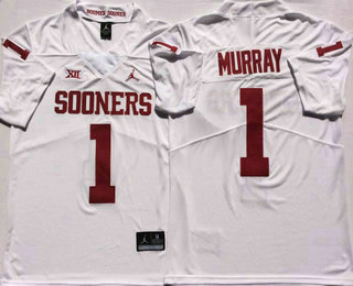 Men's Oklahoma Sooners #1 Kyler Murray White 2017 Vapor Untouchable Stitched Nike NCAA Jersey