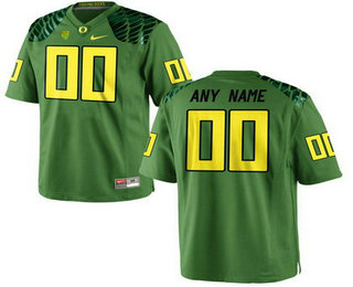 Men's Oregon Duck Customized College Football Limited Jersey - Apple Green