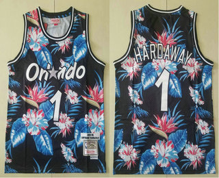 Men's Orlando Magic #1 Tracy McGrady Ness Floral Fashion 1994-95 Swingman Throwback Jersey