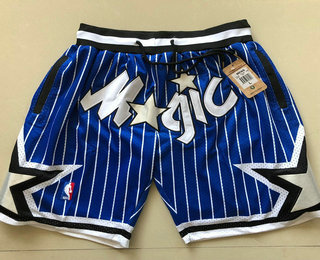 Men's Orlando Magic 1994-95 Blue Just Don Shorts Swingman Shorts