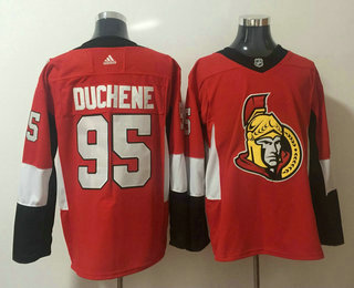 Men's Ottawa Senators #95 Matt Duchene Red Home 2017-2018 Hockey Adidas Stitched NHL Jersey