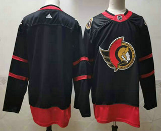 Men's Ottawa Senators Blank Black Adidas 2020-21 Stitched NHL Jersey