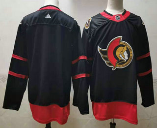 Men's Ottawa Senators Blank Black Adidas 2020-21 Stitched NHL Jersey