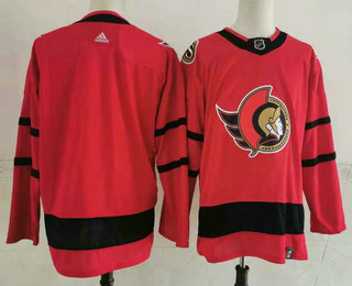 Men's Ottawa Senators Blank Red 2021 Retro Stitched NHL Jersey