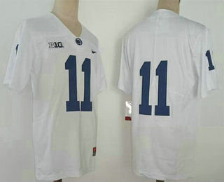 Men's Penn State Nittany Lions #11 Micah Parsons White No Name 2022 Vapor Untouchable Stitched Nike Jersey