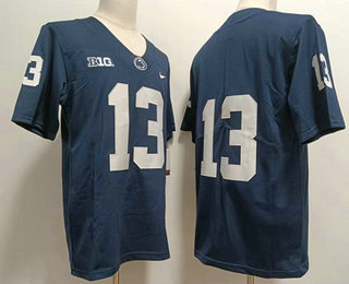 Men's Penn State Nittany Lions #13 Kaytron Allen Navy Blue No Name 2022 Vapor Untouchable Stitched Nike Jersey