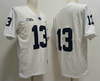Men's Penn State Nittany Lions #13 Kaytron Allen White No Name 2022 Vapor Untouchable Stitched Nike Jersey