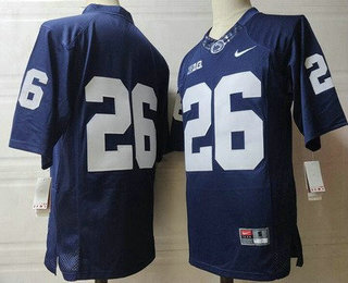 Men's Penn State Nittany Lions #26 Saquon Barkley Limited Navy College Football Jersey