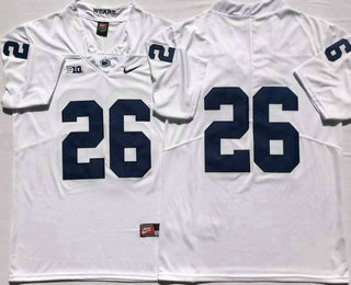 Men's Penn State Nittany Lions #26 Saquon Barkley No Name White 2017 Vapor Untouchable Stitched Nike NCAA Jersey