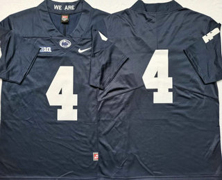 Men's Penn State Nittany Lions #4 Journey Brown No Name Navy Blue 2017 Vapor Untouchable Stitched Nike NCAA Jersey