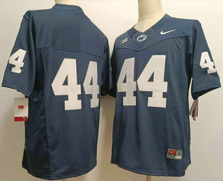 Men's Penn State Nittany Lions #44 Tyler Warren Navy Without Name FUSE College Stitched Jersey