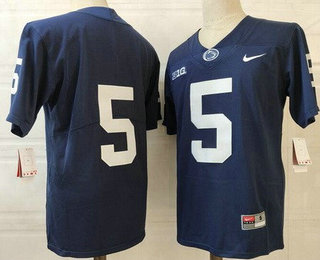 Men's Penn State Nittany Lions #5 DaeSean Hamilton Navy College Football Jersey