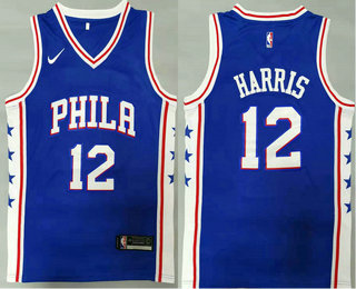 Men's Philadelphia 76ers #12 Tobias Harris Blue 2021 Nike Swingman Stitched NBA Jersey