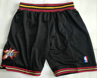 Men's Philadelphia 76ers Black Just Don Swingman Shorts