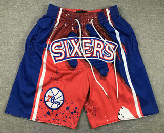 Men's Philadelphia 76ers Red Just Don Swingman Shorts