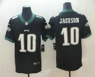 Men's Philadelphia Eagles #10 DeSean Jackson Black 2017 Vapor Untouchable Stitched NFL Nike Limited Jersey