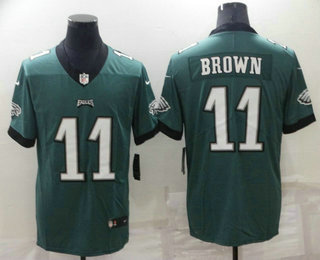 Men's Philadelphia Eagles #11 AJ Brown Midnight Green 2022 Vapor Untouchable Stitched NFL Nike Limited Jersey