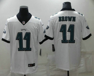 Men's Philadelphia Eagles #11 AJ Brown White 2022 Vapor Untouchable Stitched NFL Nike Limited Jersey