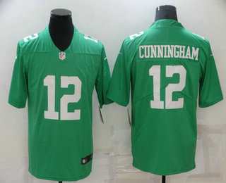 Men's Philadelphia Eagles #12 Randall Cunningham Light Green 2021 Vapor Untouchable Stitched NFL Nike Limited Jersey