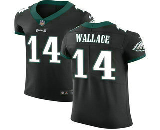 Men's Philadelphia Eagles #14 Mike Wallace Black Alternate 2018 Vapor Untouchable Stitched NFL Nike Elite Jersey