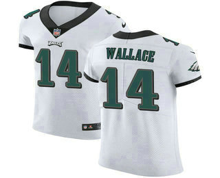 Men's Philadelphia Eagles #14 Mike Wallace White 2018 Vapor Untouchable Stitched NFL Nike Elite Jersey