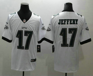 Men's Philadelphia Eagles #17 Alshon Jeffery White 2017 Vapor Untouchable Stitched NFL Nike Limited Jersey