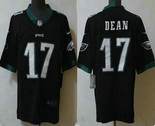 Men's Philadelphia Eagles #17 Nakobe Dean Limited Black Vapor Jersey