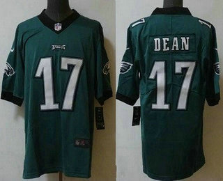 Men's Philadelphia Eagles #17 Nakobe Dean Limited Green Vapor Jersey