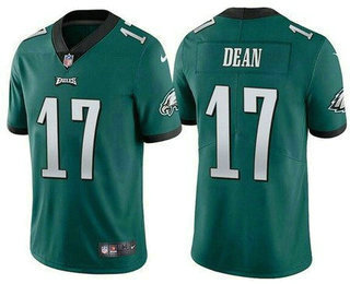 Men's Philadelphia Eagles #17 Nakobe Dean Limited Green Vapor Jersey