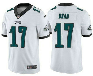 Men's Philadelphia Eagles #17 Nakobe Dean Limited White Vapor Jersey