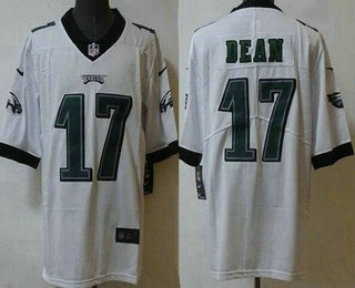 Men's Philadelphia Eagles #17 Nakobe Dean Limited White Vapor Jersey