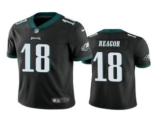 Men's Philadelphia Eagles #18 Jalen Reagor Black 2020 NFL Draft Vapor Limited Jersey