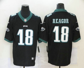 Men's Philadelphia Eagles #18 Jalen Reagor Black 2020 Vapor Untouchable Stitched NFL Nike Limited Jersey