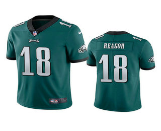 Men's Philadelphia Eagles #18 Jalen Reagor Green 2020 NFL Draft Vapor Limited Jersey