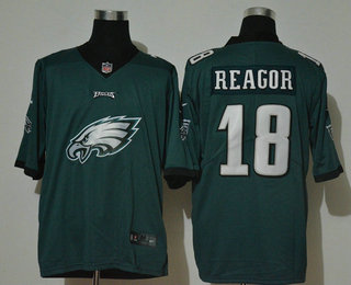 Men's Philadelphia Eagles #18 Jalen Reagor Midnight Green 2020 Big Logo Vapor Untouchable Stitched NFL Nike Fashion Limited Jersey