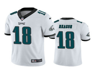 Men's Philadelphia Eagles #18 Jalen Reagor White 2020 NFL Draft Vapor Limited Jersey