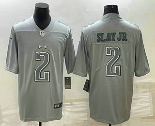 Men's Philadelphia Eagles #2 Darius Slay JR Gray Atmosphere Fashion Stitched Jersey