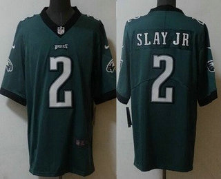 Men's Philadelphia Eagles #2 Darius Slay Jr Limited Green Vapor Jersey