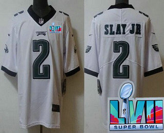 Men's Philadelphia Eagles #2 Darius Slay Jr Limited White Super Bowl LVII Vapor Jersey