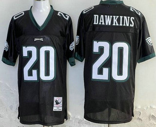 Men's Philadelphia Eagles #20 Brian Dawkins Black 2003 Throwback Jersey