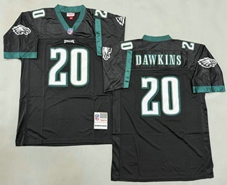 Men's Philadelphia Eagles #20 Brian Dawkins Black 2004 Throwback Jersey