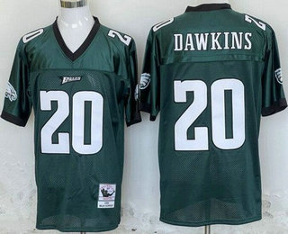 Men's Philadelphia Eagles #20 Brian Dawkins Green 2003 Throwback Jersey