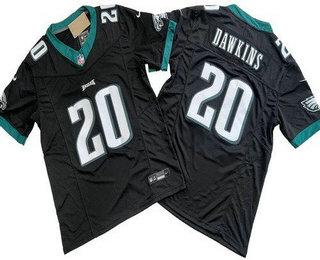 Men's Philadelphia Eagles #20 Brian Dawkins Limited Black FUSE Vapor Jersey