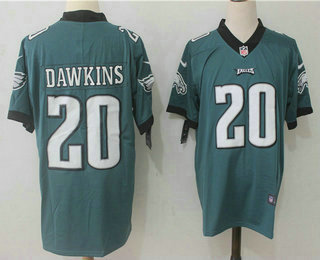 Men's Philadelphia Eagles #20 Brian Dawkins Midnight Green  2017 Vapor Untouchable Stitched NFL Nike Limited Jersey