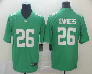 Men's Philadelphia Eagles #26 Miles Sanders Light Green 2017 Vapor Untouchable Stitched NFL Nike Limited Jersey