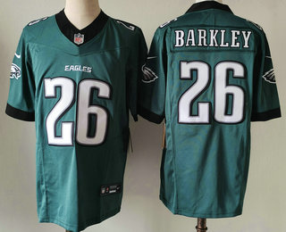 Men's Philadelphia Eagles #26 Saquon Barkley 2024 Green FUSE Vapor Limited Stitched Jersey